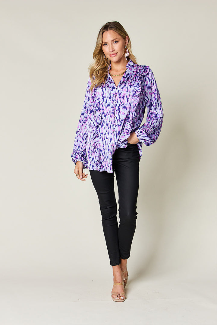 Kathy Printed Long Sleeve Shirt