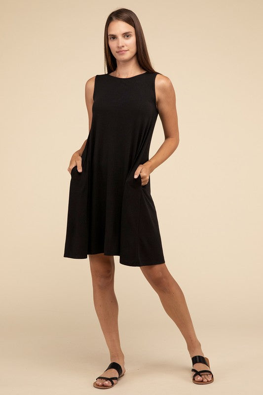 Nancy Flared Dress with Pockets