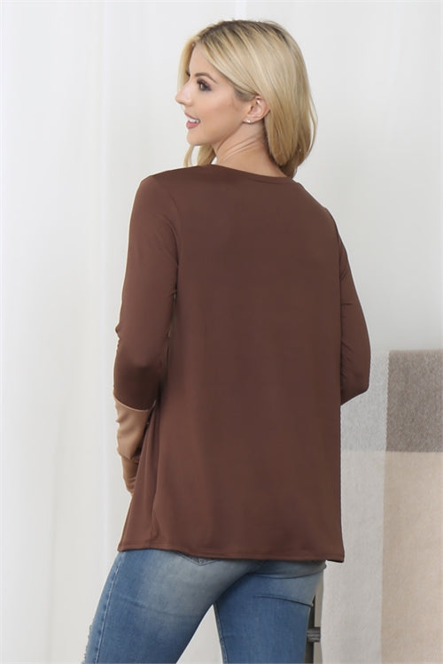 Thumbhole Leopard Detail Top