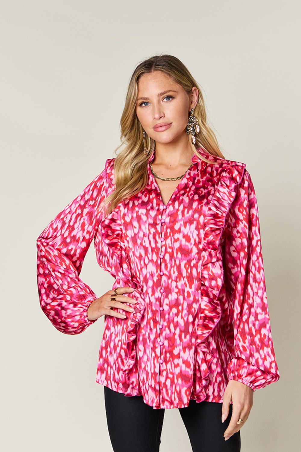 Kathy Printed Long Sleeve Shirt