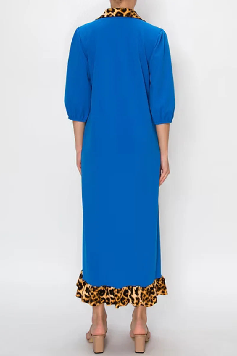 3/4 Sleeve Midi Dress