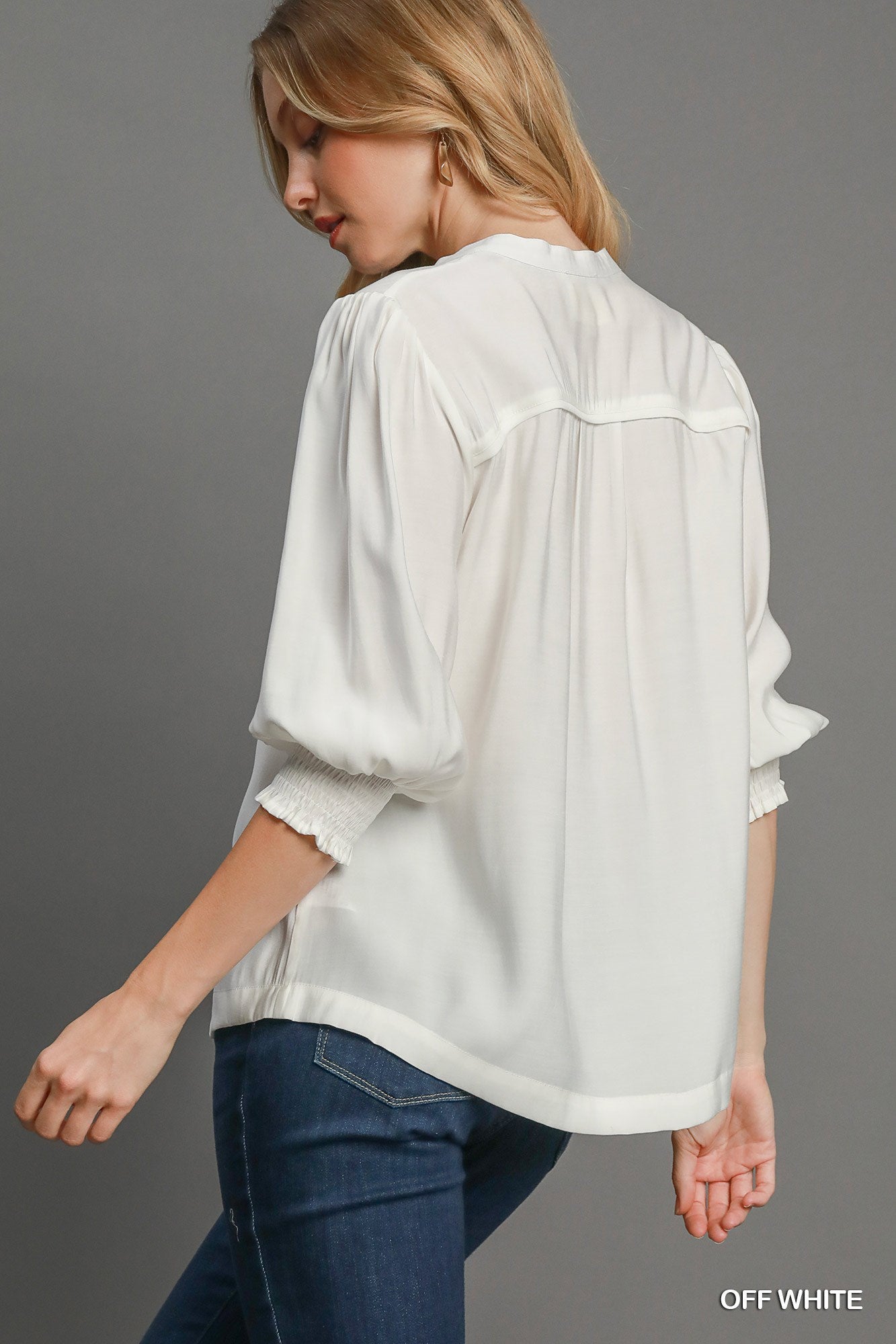Umgee USA 3/4 Sleeve Woven Top