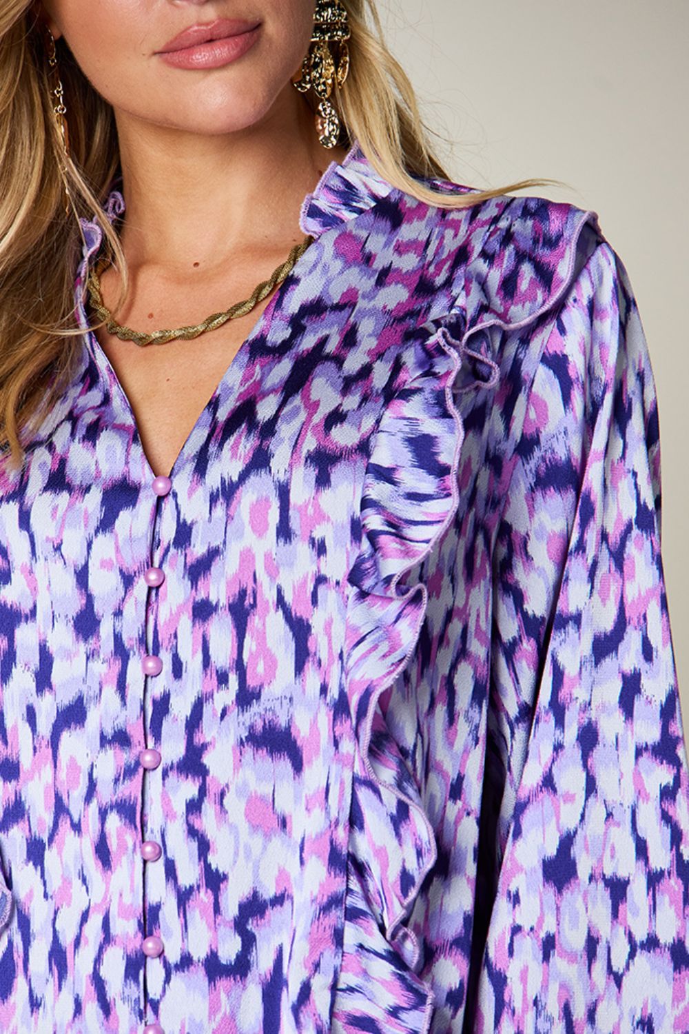 Kathy Printed Long Sleeve Shirt