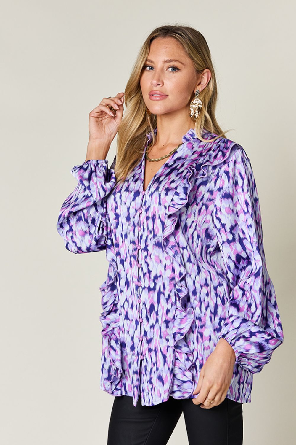 Kathy Printed Long Sleeve Shirt