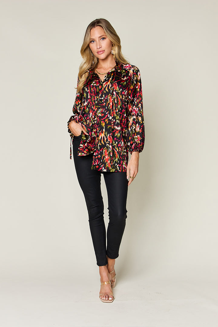 Donna Printed Long Sleeve Shirt