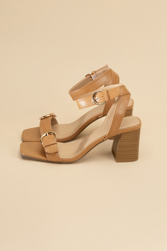 BUCKLE SANDAL HEELS