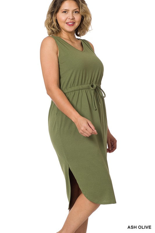 Plus Curved Hem Dress