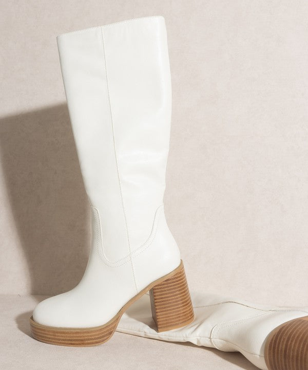 Platform Knee-High Boots