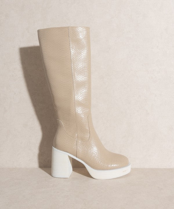 Platform Knee-High Boots