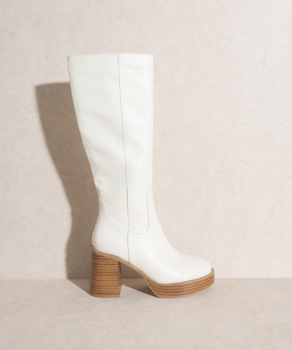 Platform Knee-High Boots