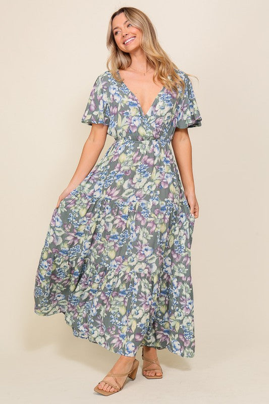 ARYA FLORAL MAXI DRESS