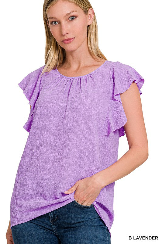 Airflow Flutter Sleeve Top