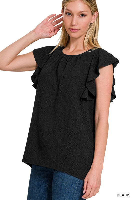 Airflow Flutter Sleeve Top