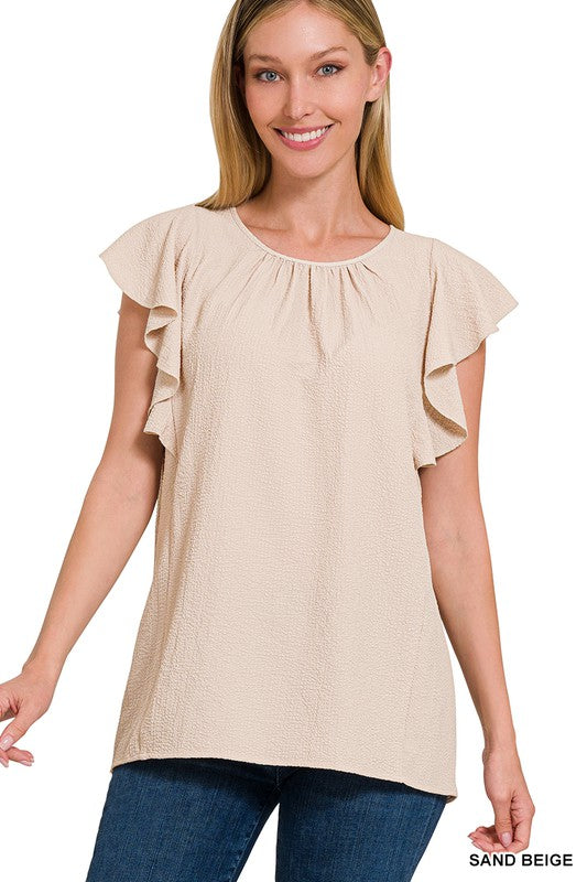 Airflow Flutter Sleeve Top