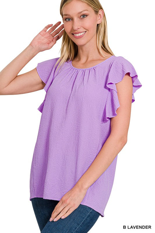 Airflow Flutter Sleeve Top