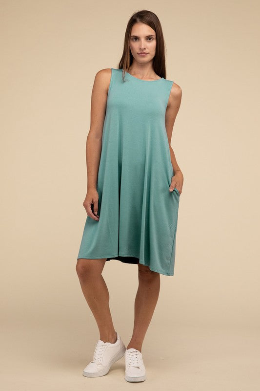 Nancy Flared Dress with Pockets