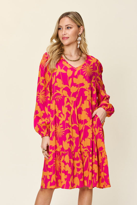 Amanda Printed Dress with Pocket