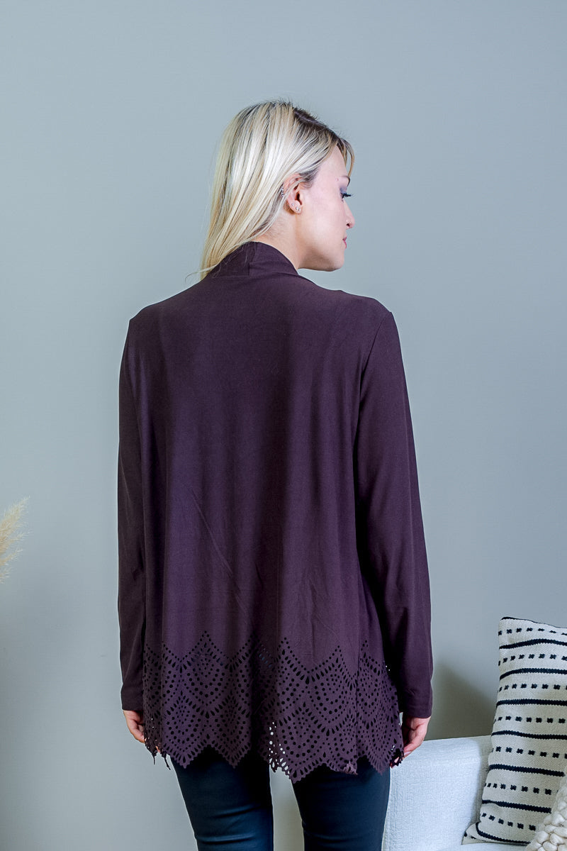 Asymmetrical Long Sleeve Cardigan