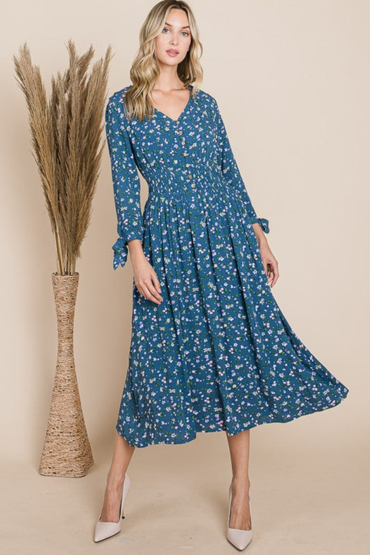 Isabel Floral Midi Dress