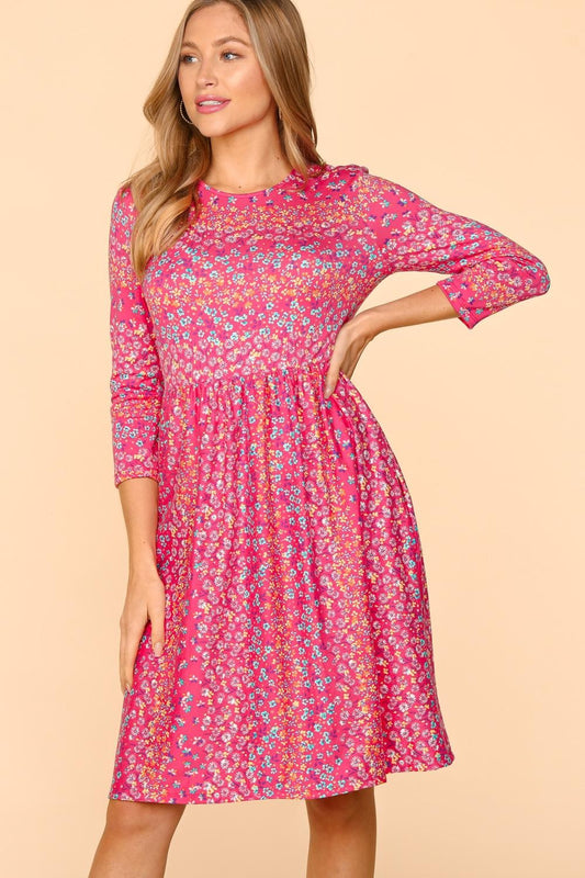 Floral Dress with Pockets