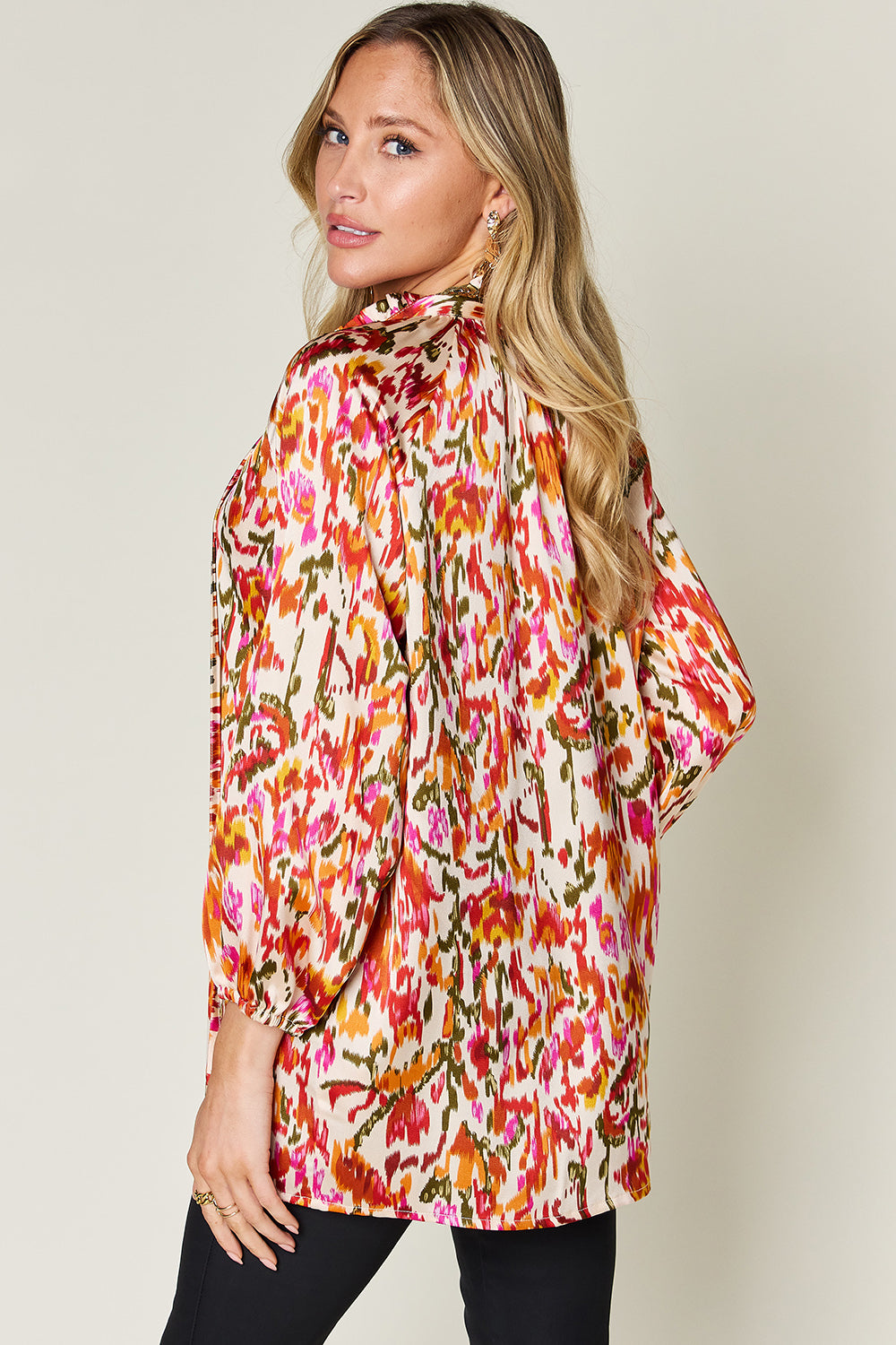 Donna Printed Long Sleeve Shirt