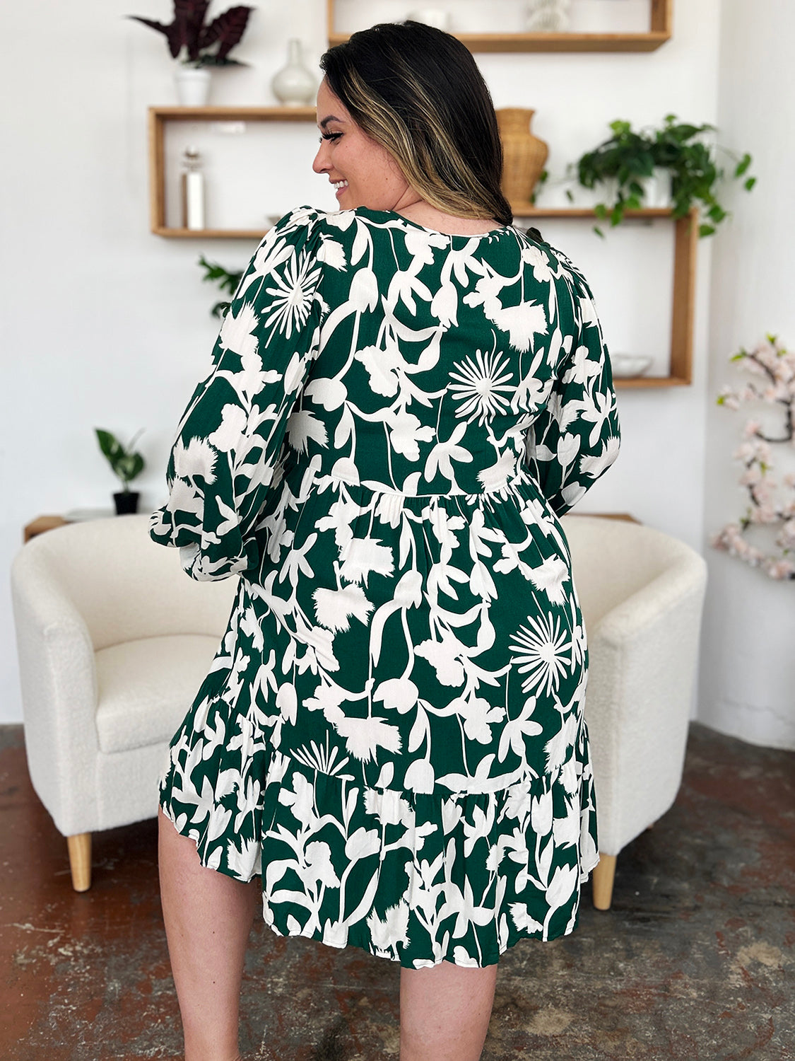 Amanda Printed Dress with Pocket