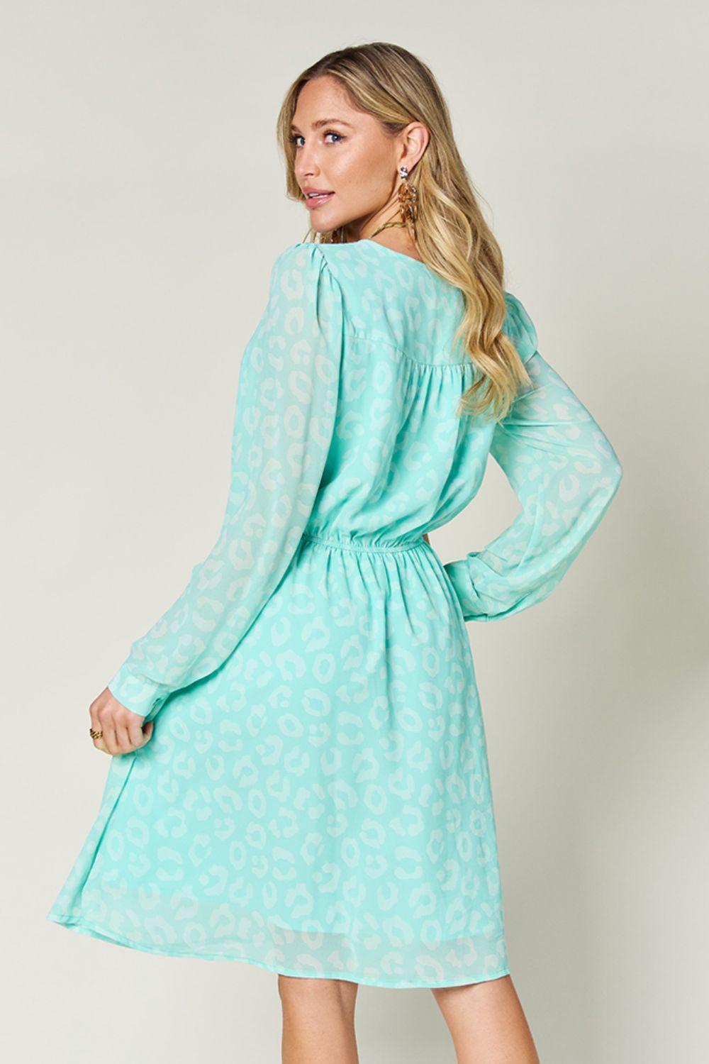 Printed Long Sleeve Dress