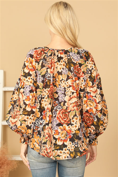 Katherine Floral Print Blouse