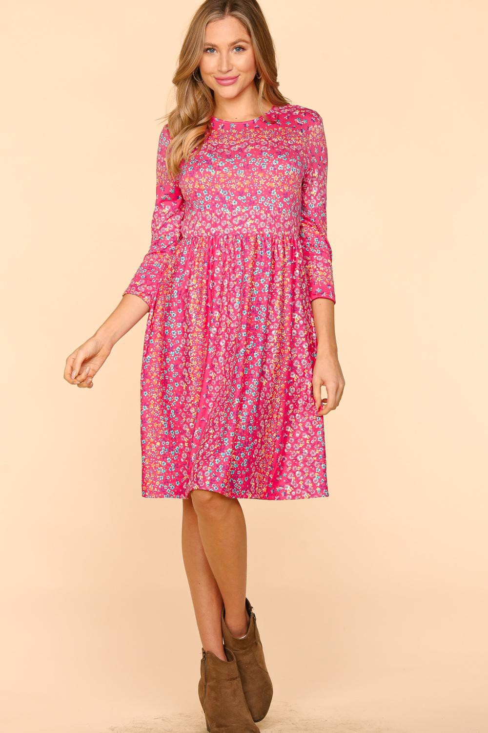 Floral Dress with Pockets