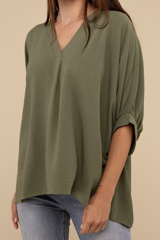 Airflow Puff Half Sleeve Top