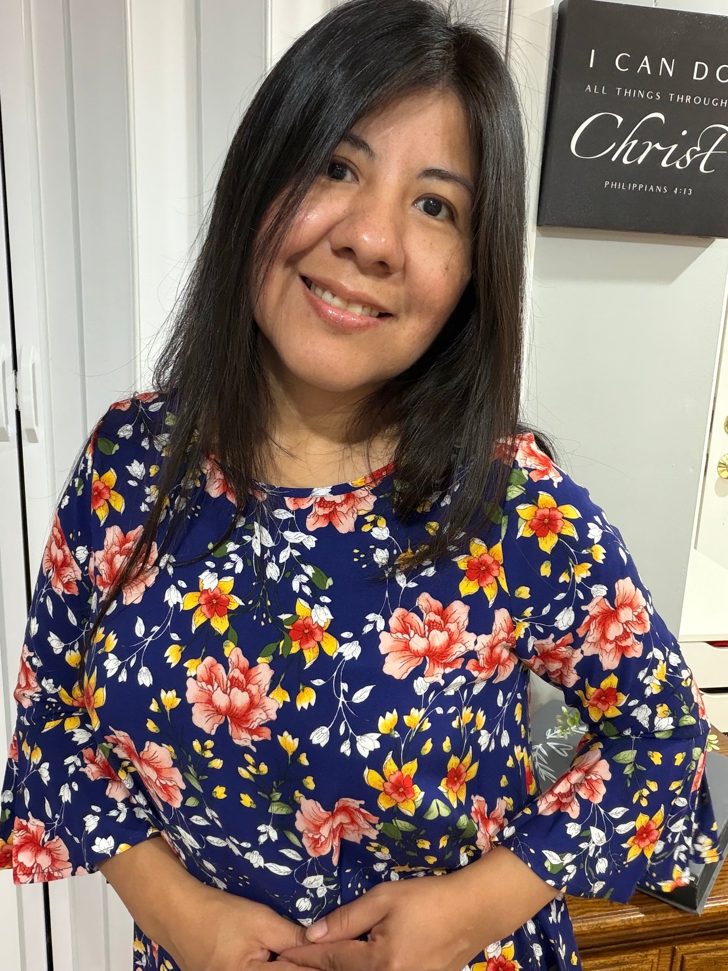 Floral Print Woven Top