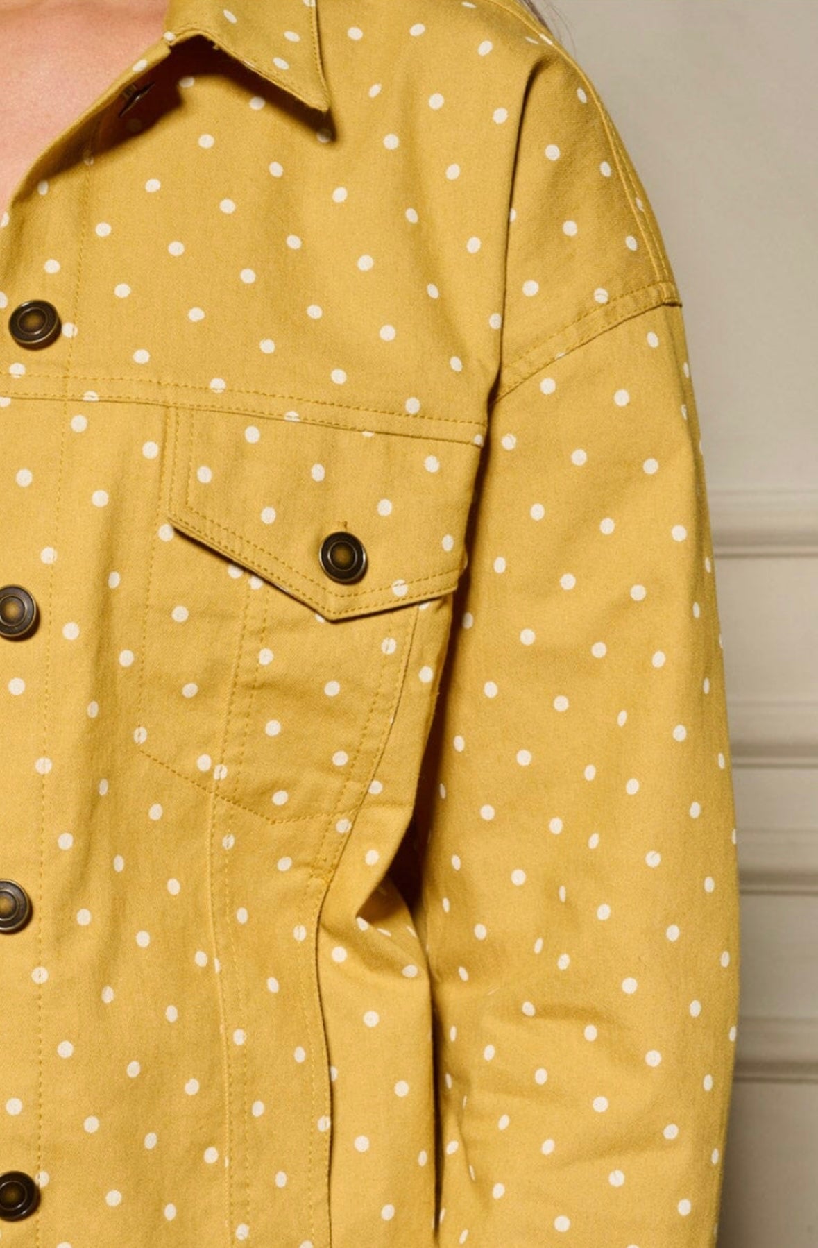 POLKA DOTS DENIM JACKET