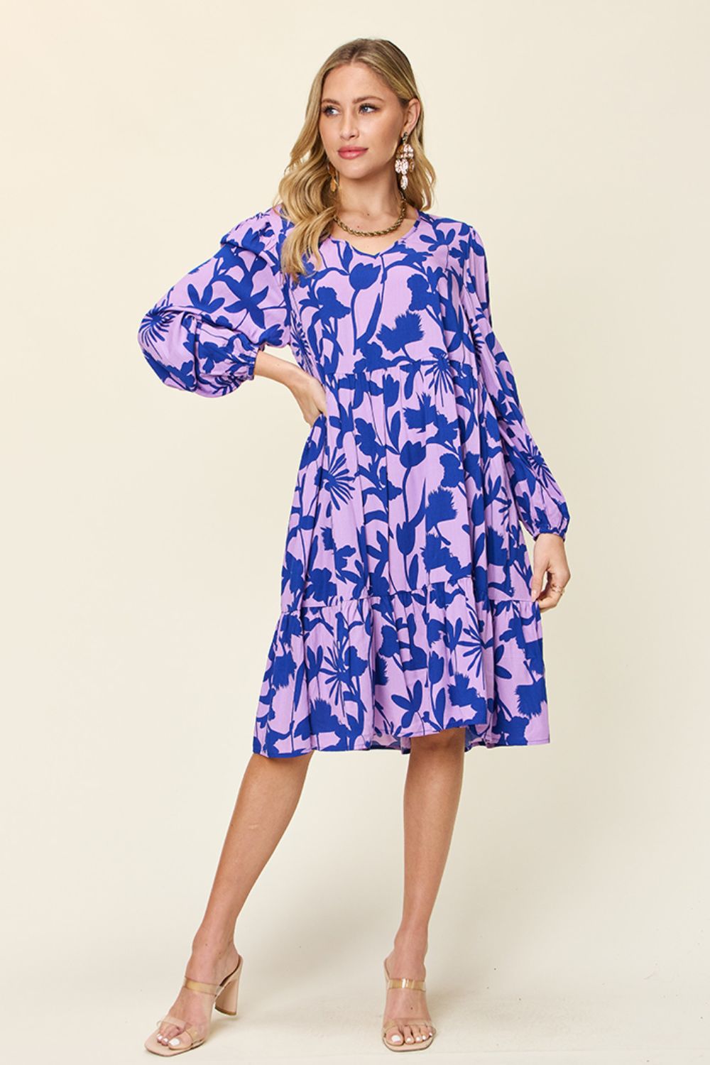 Amanda Printed Dress with Pocket