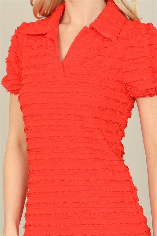 Ces Femme Red Orange Dress