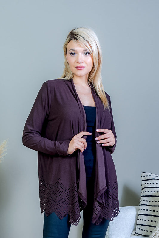 Asymmetrical Long Sleeve Cardigan