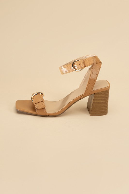 BUCKLE SANDAL HEELS