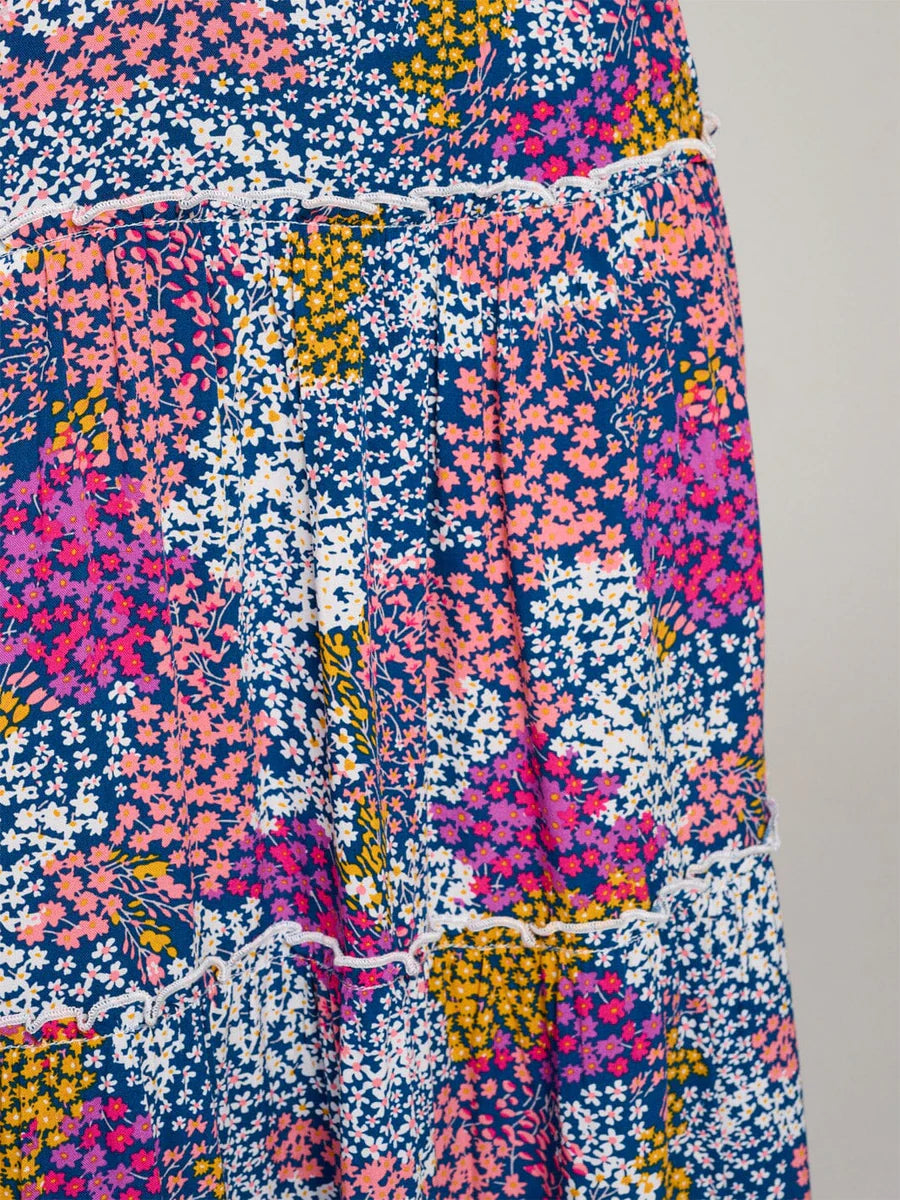 Multi Floral Maxi Skirt