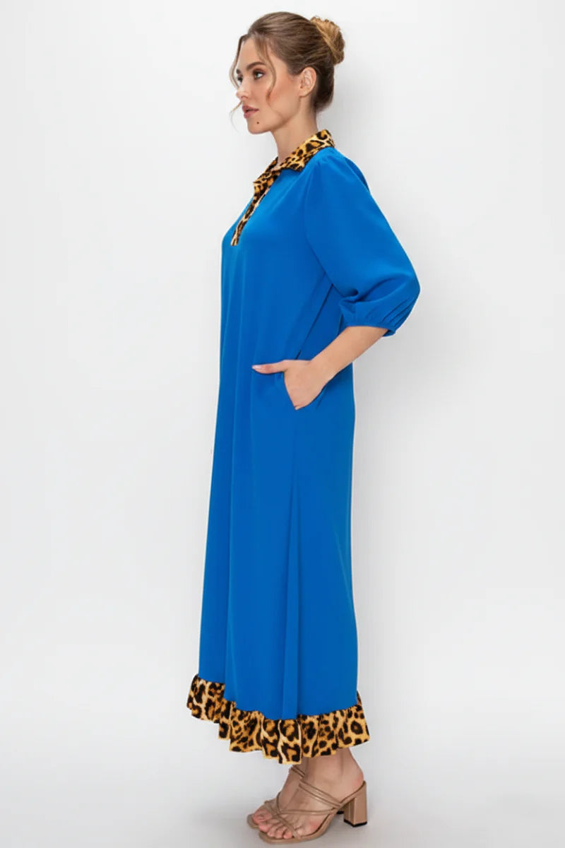3/4 Sleeve Midi Dress