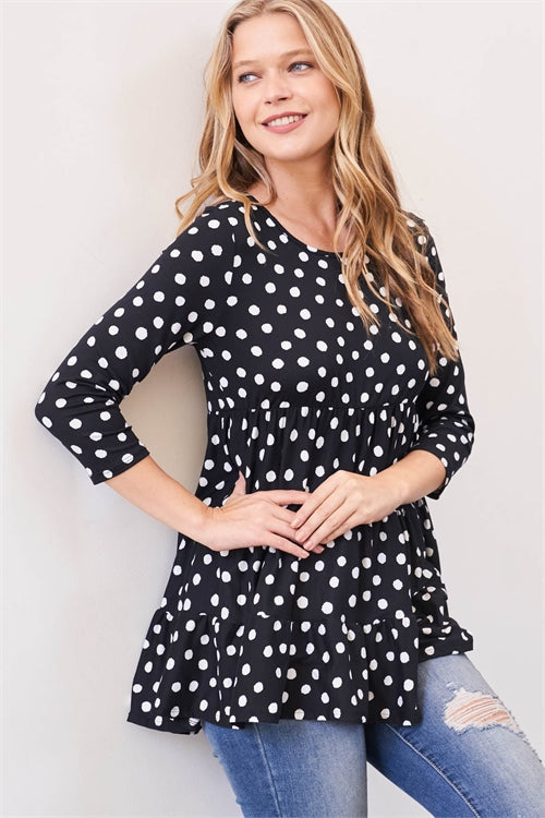 Tiered Polka Dots Top