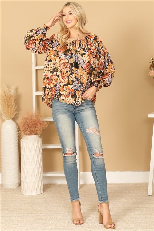 Katherine Floral Print Blouse