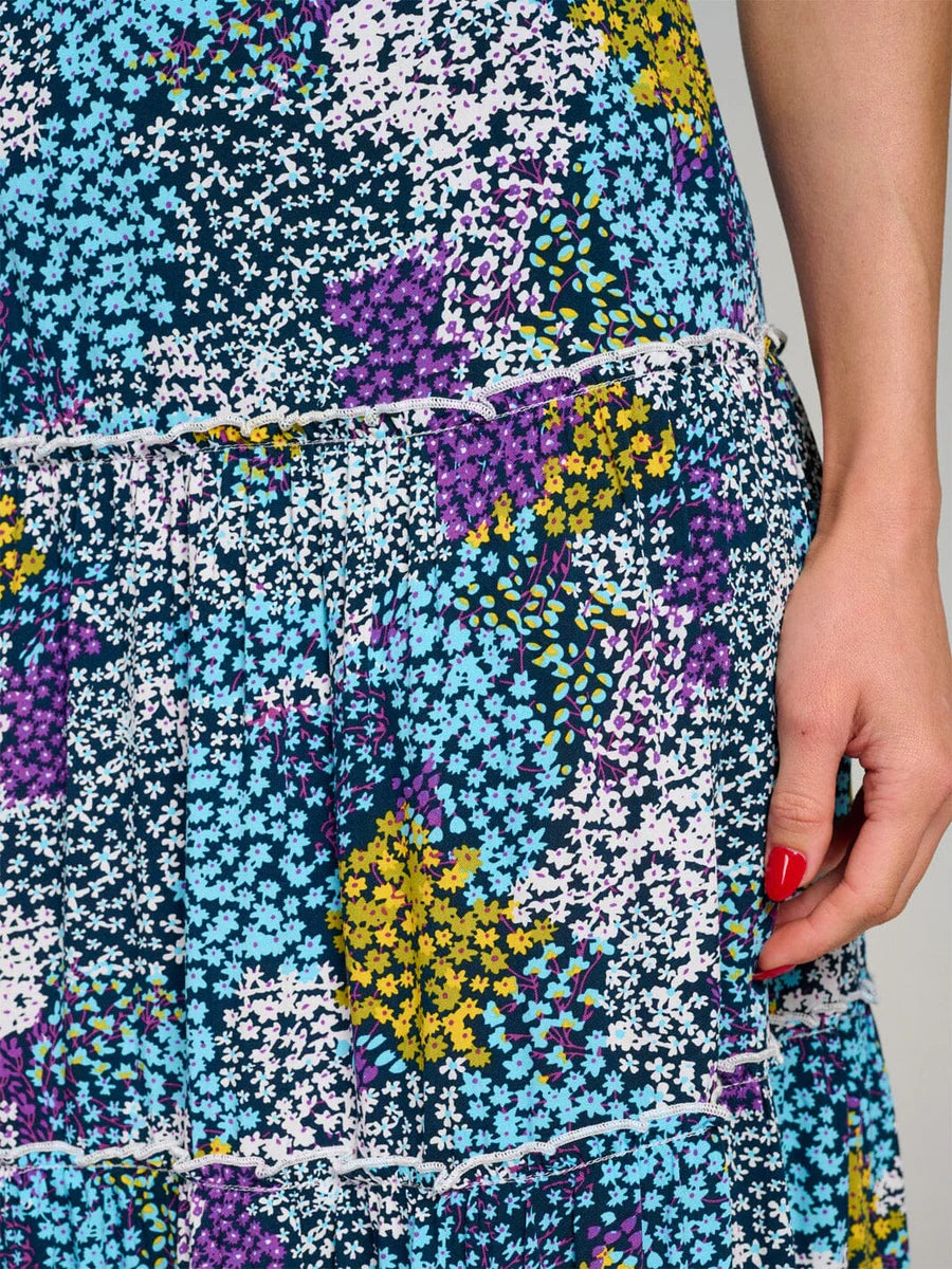 Multi Floral Maxi Skirt