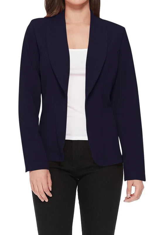 Navy Deborah Long Sleeve Blazer