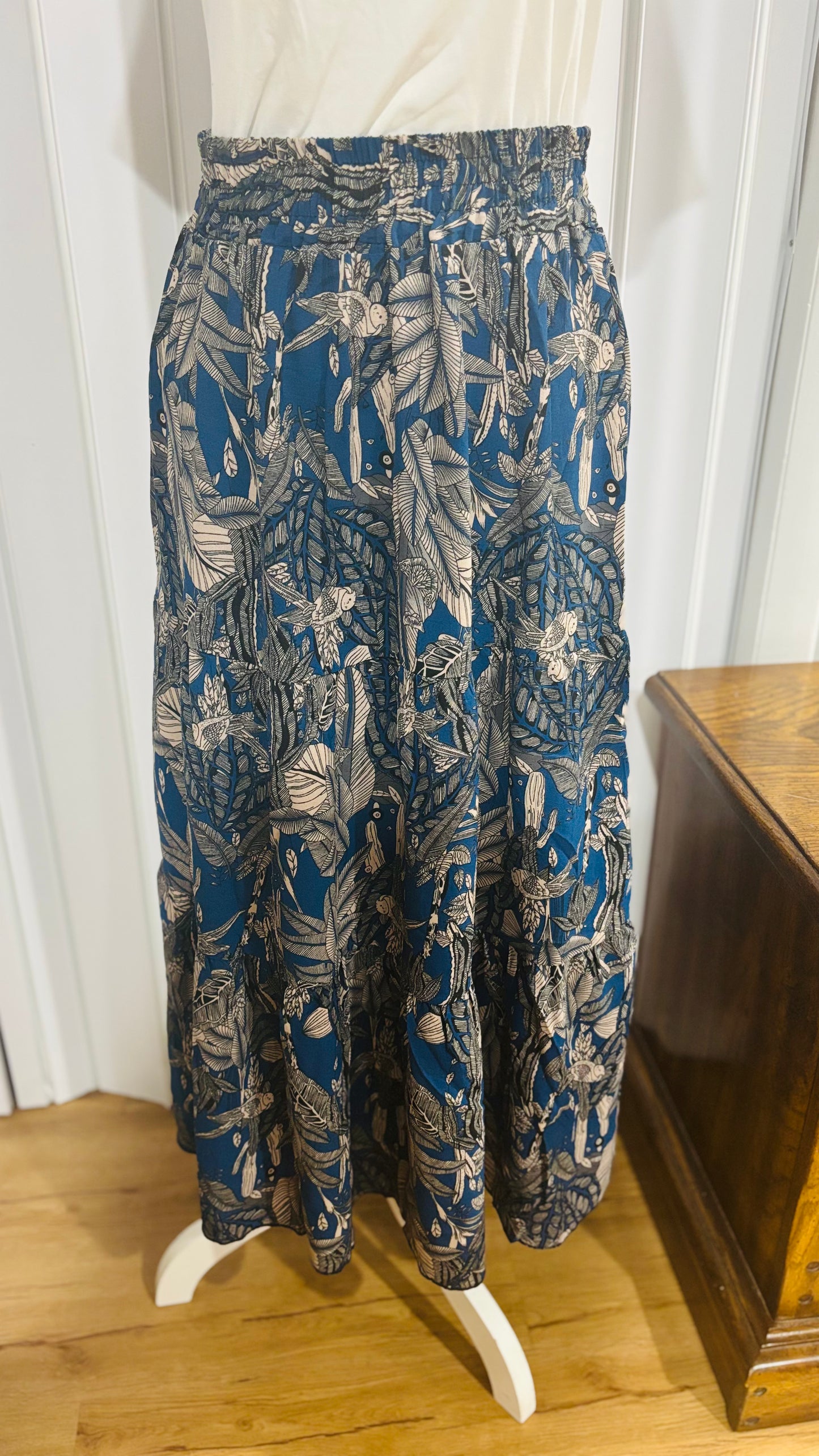 Printed Maxi Skirt