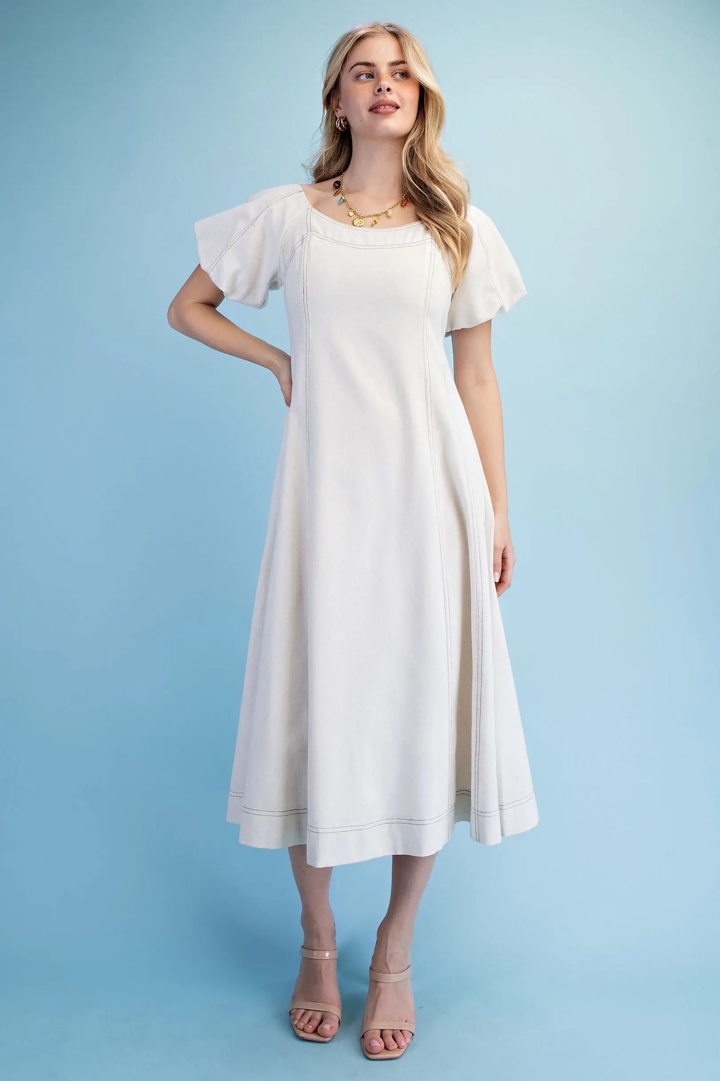 Fit and Flare Midi Dress