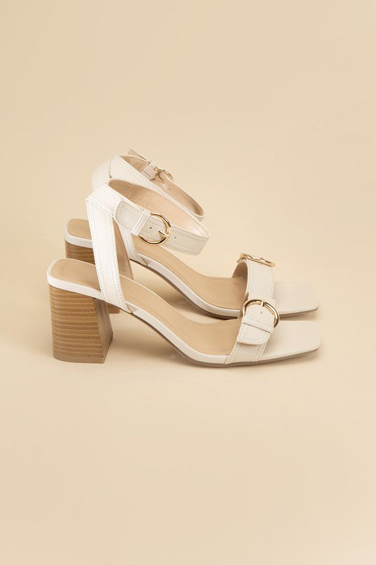 BUCKLE SANDAL HEELS