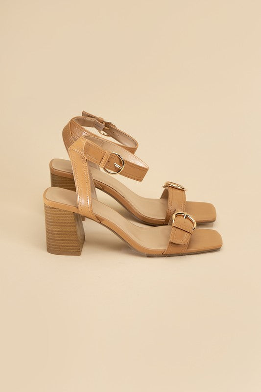 BUCKLE SANDAL HEELS