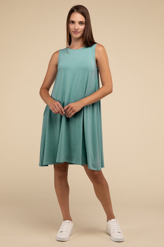 Nancy Flared Dress with Pockets