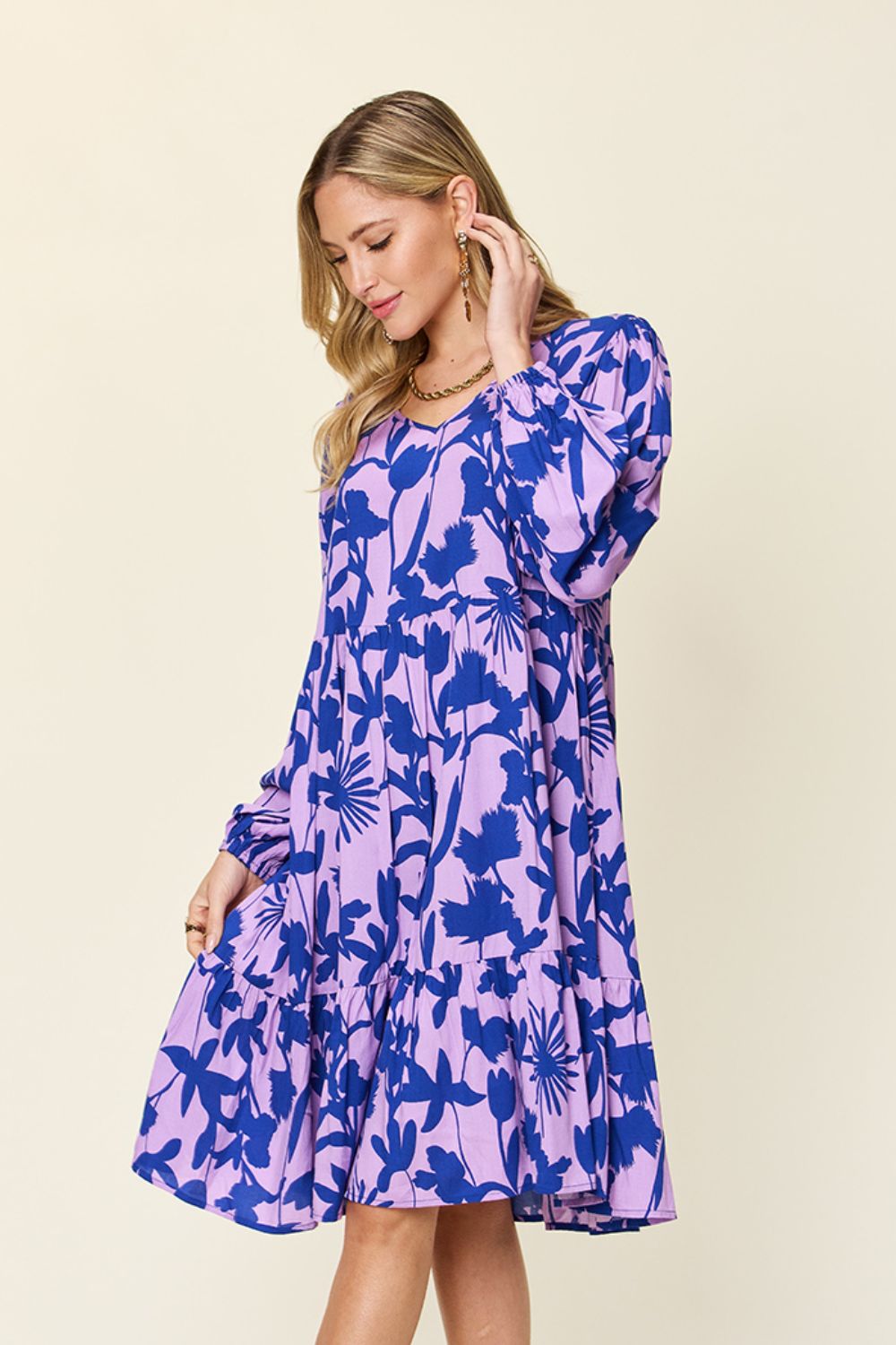 Amanda Printed Dress with Pocket