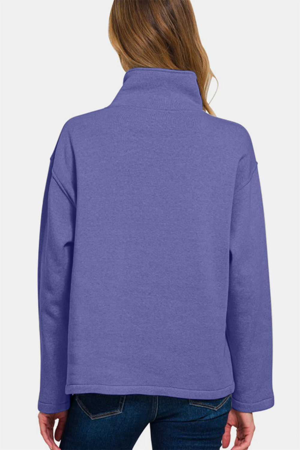 Turtleneck Fleece Sweatshirt