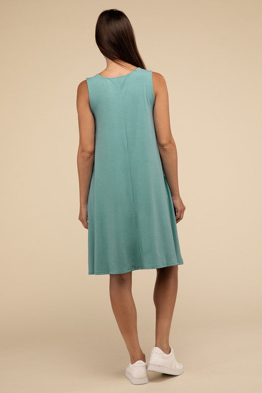 Nancy Flared Dress with Pockets